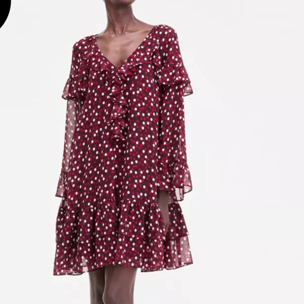 I.N.C. International Concepts
Women's Ruffle-Trim Bell-Sleeve Dress